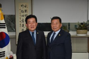 전국도서지역 기초의원협의회장(통영시의회 의원 손쾌환) 방문