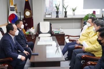 인천시장 의장실 방문