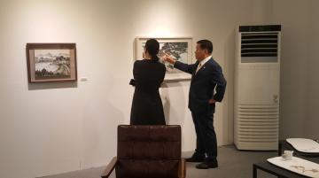 강화작가, 강화를그리다 - 미술전시회 방문 및 격려