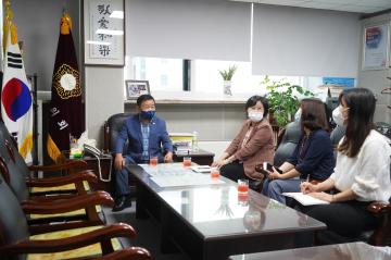 국민건강보험공단 인천서부지사장 의장실 방문