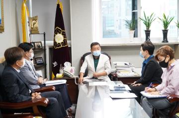 인천시청 건강체육국장 의장실 방문