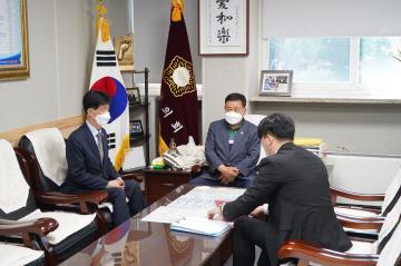 인천적십자 혈액원장 의장실 방문