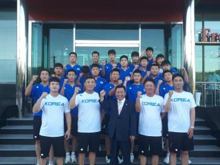 청소년야구 국가대표팀 방문 및 격려