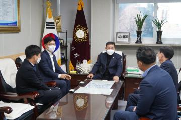 농협중앙회 인천지역본부장 의장실 방문